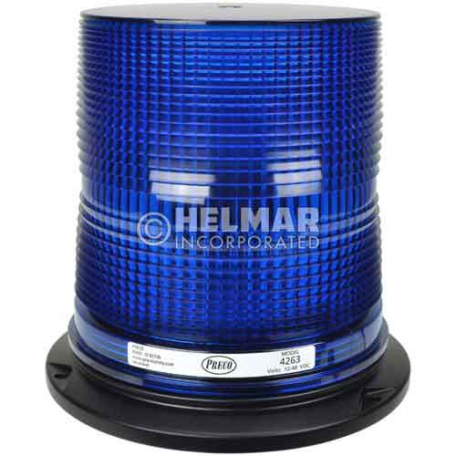 4263B Preco 6" Double Flash Blue Strobe Light, 1248VStrobe Lamps
