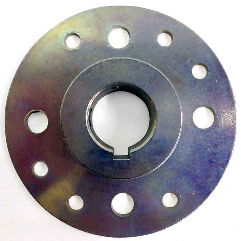 MiniHub, Steel, ZincPlated, 1" Bore, 1/4" Keyway & Set Screws Only