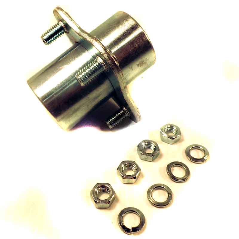 Steel Wheel Hub Lv Axle 1"Bore 1/4"Kw For 4" Steel WheelsWheel Hubs