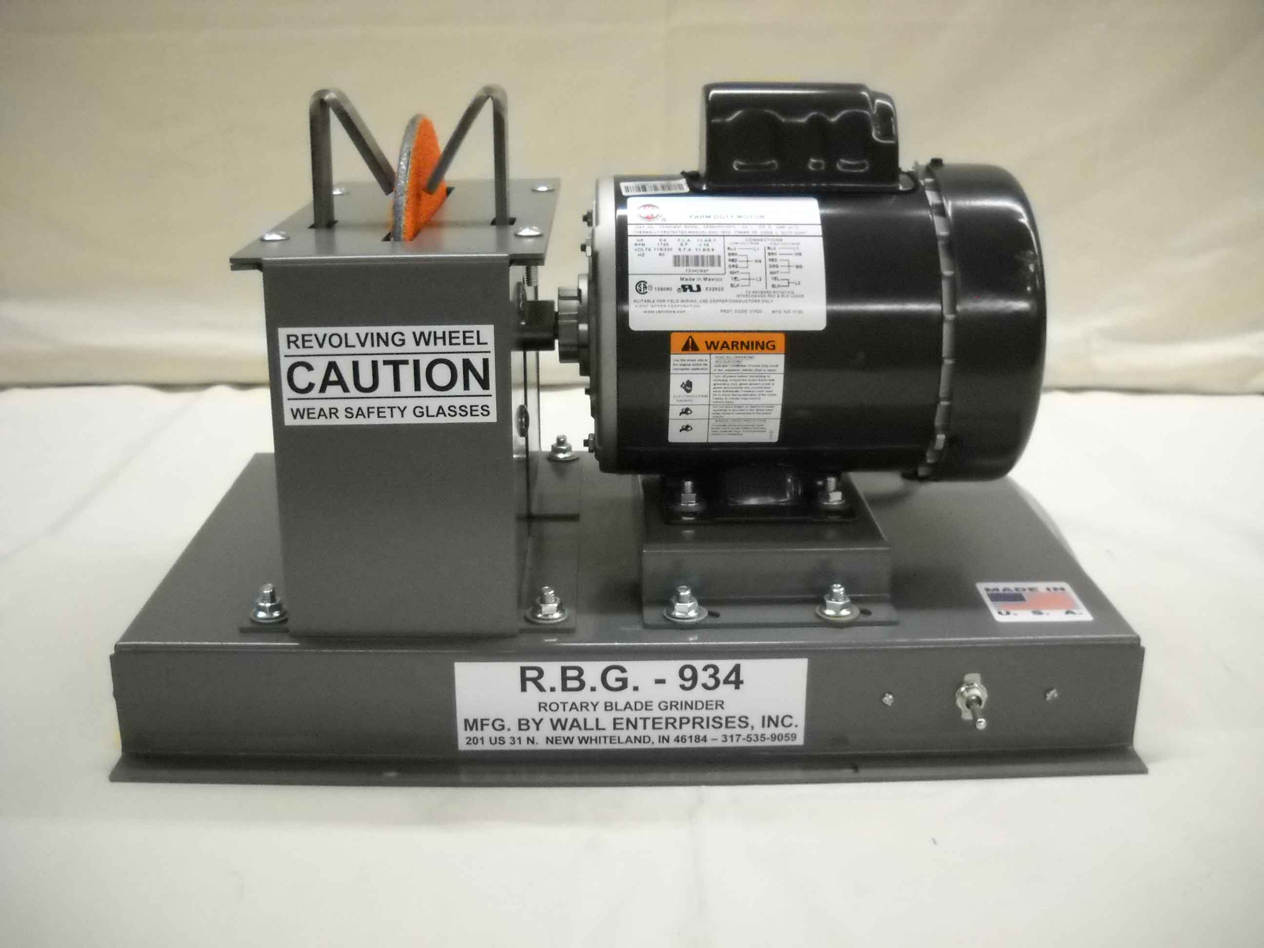 RBG 934 Heavy Duty Lawn Mower Blade Grinder CommercialRBG Blade GrindersOMB Warehouse