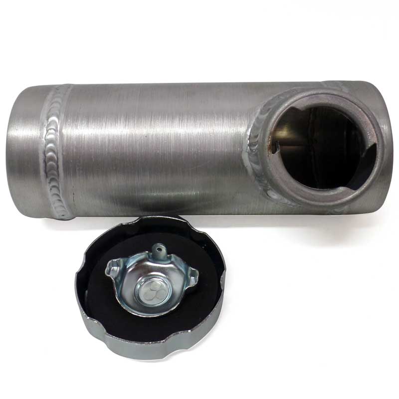 Spun Aluminum Round 3x8 Fuel Tank for Mini Bikes & GoKartsFuel Tanks