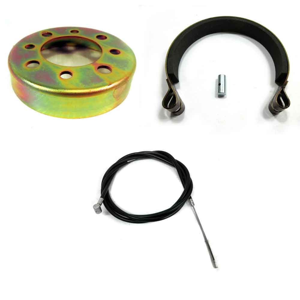 4" Band Brake Drum Kit W/Cable Go Karts Mini Bikes Drift Trike Gravity